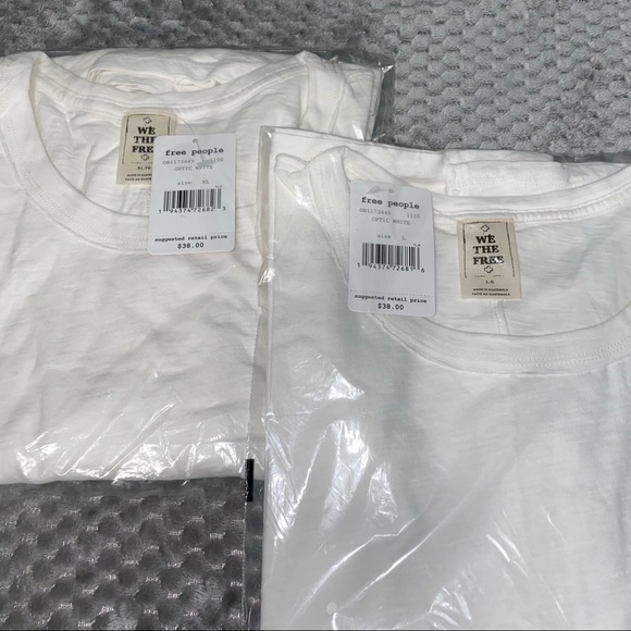 HP - Free People You Rock T-Shirt Top - Optic White - NWT - Picture 4 of 6